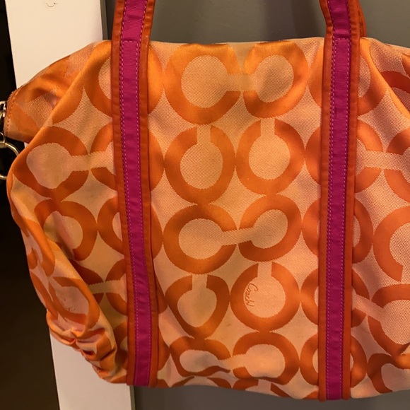 Orange coach poppy purse - Picture 5 of 8